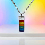 Mens Oblong Pendant handmade keepsake jewellery