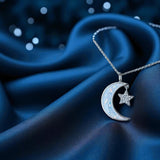 Moon & Star Pendant handmade keepsake jewellery