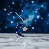 Moon & Star Pendant handmade keepsake jewellery