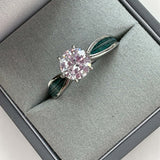 Forever Yours Stainless Steel Solitaire Ring, suitable for 2 sets of . handmade keepsake jewellery