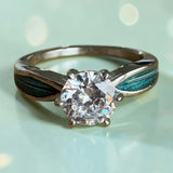 Forever Yours Stainless Steel Solitaire Ring, suitable for 2 sets of . handmade keepsake jewellery