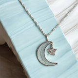 Moon & Star Pendant handmade keepsake jewellery