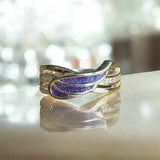 Angel Wing Ring, suitable for up to 3 sets of . handmade keepsake jewellery
