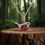 Whispering Robin Pendant handmade keepsake jewellery