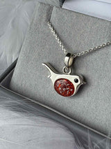 Whispering Robin Pendant handmade keepsake jewellery