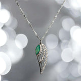 Sparkling Angel Wing Pendant handmade keepsake jewellery