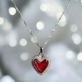 Sparkling Heart Pendant handmade keepsake jewellery