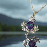 Flower of Scotland Pendant handmade keepsake jewellery